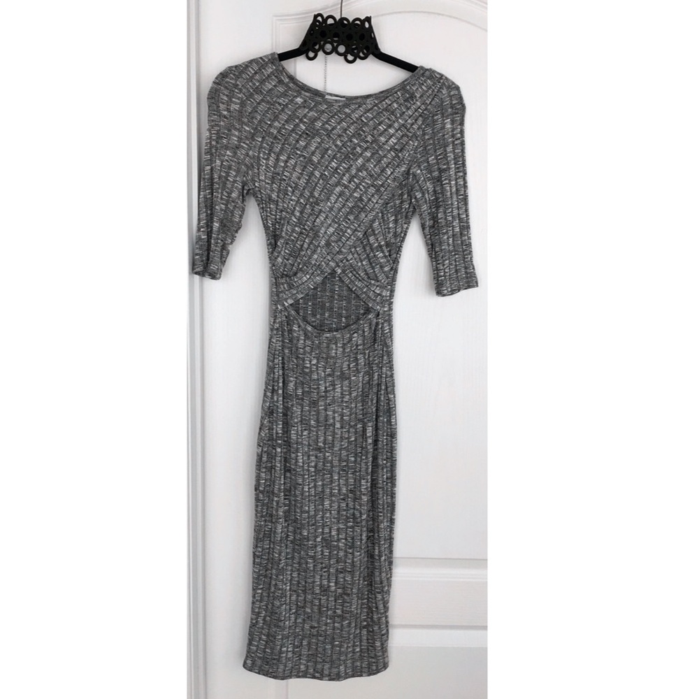 Grey & Black Dress